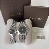 นาฬิกาคู่ Gucci 5500XL &amp; 5500L มือสองของแท้ 100 percent