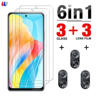 6In1 Protective Glass For OPPO A98 5G Camera Glass For OPPO A98 A98 0ppo a98 5G 6.72" 2023 Screen Pr