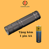 Đèn pin móc khóa đuôi nam châm Camplos đèn pin mini nhỏ gọn pin AA hoặc 14500 công tắc xoay công tắc