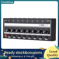 cloudshop HA800S Headphone Amplifier 8 Channels Mono/Stereo Metal Stereo Amps Audio Amp Ultra-compac