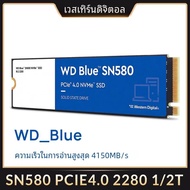 โซลิดสเตตไดรฟ์ M.2 500GB PCIe4.0 SN580 WD Blue NVMe ขนาด GB 1TB 2TB 4150เมกะไบต์/วินาที