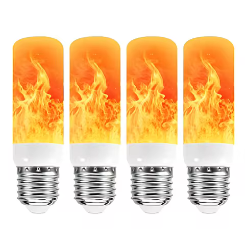 USB LED E27 Flame Bulb Fire E14 lamp Corn Bulb Flickering LED Light Dynamic Flame Effect 3W 5W 7W 9W