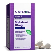 Natrol Advanced Sleep Melatonin 10mg, Dietary Supplement for Restful Sleep, Time Release Melatonin T