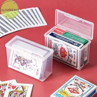 uloveremn New Transparent Plastic Boxes Playing Cards Container PP Storage Case Packing Poker Game Card Box For Board Games SG