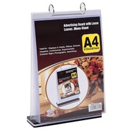 A4/A5 Restaurant Menu Display Holder Acrylic Loose Leaf Table Card Menu Stand