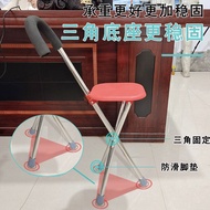 Bekalan tongkat lipat keluli tahan karat pelbagai fungsi, tongkat berjalan tiga kaki, tongkat mendak