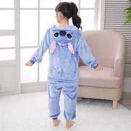 Children Stitch Pajamas Onesie Kids Boys Girls Animal Pijama Anime Cosplay Costume Onepiece Jumpsuit