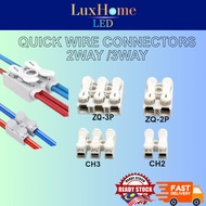 Fast Wire Connector 2WAY 3WAY  Quick Connector Electrical Cable Connector Wire Terminals Set CH2 CH3