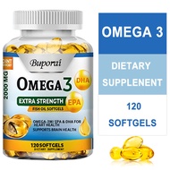 Omega 3 Fish Oil Capsules - Strength 2000 Mg EPA and DHA, Highest Potency