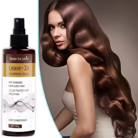 Leave-In Conditioner Spray with Keratin & Argan Oil - Deep Hydration for Curly/Color-Treated Hair - 
