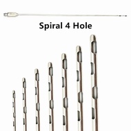Spiral 4 Hole Liposuction Cannula Fat Transfer Transplantation Needle Tool Fat Harvesting Cannula fo