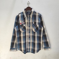 Kemeja Flanel Captain Santa size M fit L