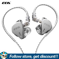 CCA หูฟัง CS16 7BA + 1DD ชุด16BA หูฟังแบบใส่หูเบส HIFIหูฟัง IEMs ตัดเสียงรบกวนหูฟังกีฬาวิ่งหูฟังมีสา