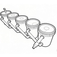 Vortex Bio Fish Pond Filter, 5 Chamber Filter 20 Liter Bucket Top Input