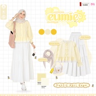 Daily Look Outfit Wanita (Bella Square + Blouse + Skirt) Latest Teenage Outfit - FS77