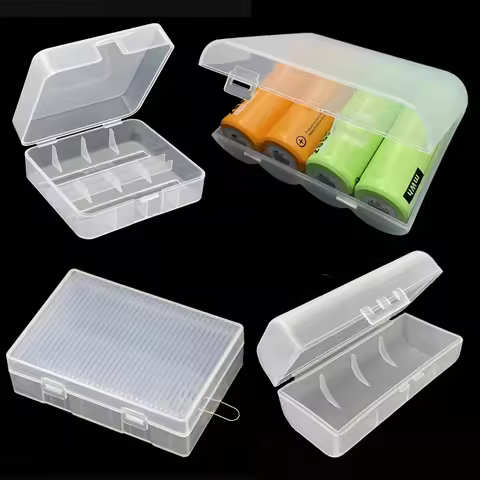 26650 battery storage box 1 /2 /4 Pack 26650 lithium battery plastic empty box battery storage prote