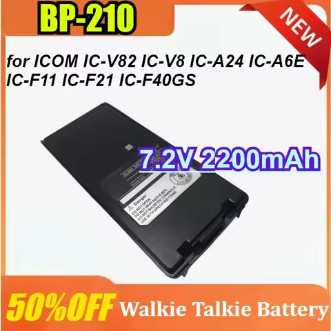 BP-210 2200mAh Replacement Li-ion/NI-MH Battery for ICOM IC-V82 IC-V8 IC-A24 IC-A6E IC-F11 IC-F21 IC