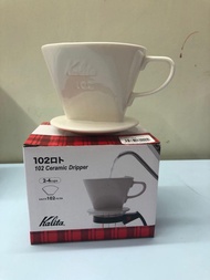 現貨 全新 日本直送 kalita 102 濾杯 ceramic dripper 陶瓷 白色
