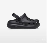 Crocs 厚底涼鞋 黑色