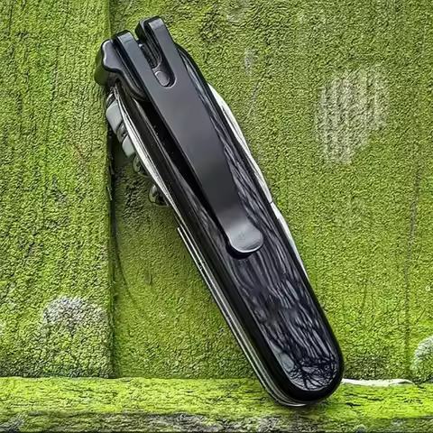 1 Set Stainless Steel Knife Deep Carry Pocket Clip Back Clamp for 91MM Victorinox Swiss Army Folding