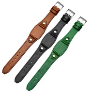 20/22MM Cowhide Leather Watch Strap Band For FOSSIL Omega Watches Tray Strap