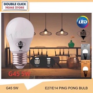 (Sirim) Duralux 5W G45 Led Ping Pong Bulb E14 E27 Led Bulb Led Light Bulb Daylight / Warmwhite
