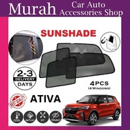 Perodua ATIVA Magnetic Fit Sunshade 【4pcs】