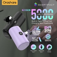 Orashare PNS05 Pro 5000mAh Super Mini Powerbank Type C Fast Charge Power Bank,USB C Charger Capsule 