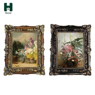 Homyl European Style Picture Frame 5x7 Carved Oil Painting Frame Tabletop and