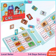 GeeToy Montessori CVC Phonics Sticker Busy Book English Alphabet Puzzle Game Early Learning Educatio