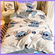 DANSUNREVE bedsheet cadar set single bed set sarung katil cadar single queen cartoon printing cadar 
