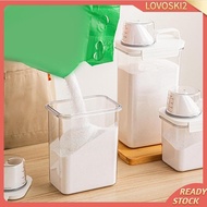 [Lovoski2] Airtight Laundry Detergent Dispenser Dry Grain Dispenser for