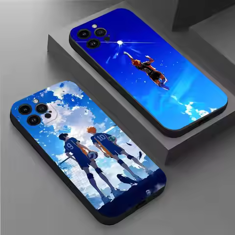 Anime H-Haikyuu Karasuno Phone Case For iPhone 17,16,15,14,13,12,11 Plus,Pro Max,XS,X,XR,SE,Mini,8,7