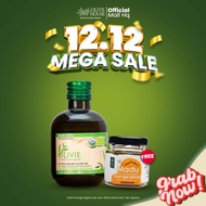 Olive House Minyak Zaitun Extra Virgin (EVOO) Olivie Plus 30x (250/50ml) + Madu Asli Kyrgyzstan(50g)