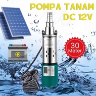 Mesin Pompa Sedot Air Celup Tanam Dalam Sumur Bor Tenaga Aki Solar Panel Surya DC 12 V