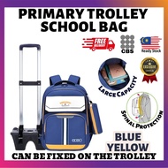 CBS School Bag Primary School Bag Trolley Rolling Backpack Beg Sekolah Roda Beg Sekolah Rendah School Bag Only