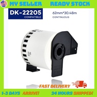 [READY STOCK]Brother Compatible Label Tape DK Rolls DK-22205 DK22205