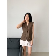 EVERCLO - Elliot Sleeveless Top - Women's Sleeveless Blouse Vest Top