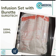 SOLUSET Infusion set with Burette (100ml, 120ml)