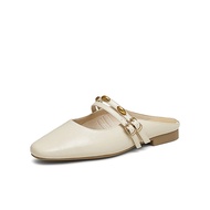BASTO Womens Mules Flat Shoes รองเท้าแตะ รองเท้าส้นแบน F1102
