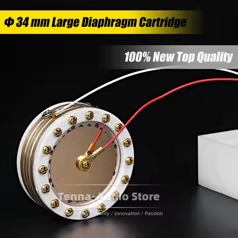 34 mm Large Diaphragm Capsule Microphone Cartridge Core For RODE NT1A PODCASTER PROCASTER Broadcaste