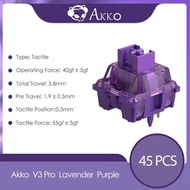 AKKO V3 Pro Cream Black/V3 Pro Lavender Purple/V3 Pro Silver Switch Linear/Paragraph 5-Pin Mechanica