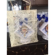 Floating Frame souvenir in Sinamay Bag/Christening/Birthday/Wedding