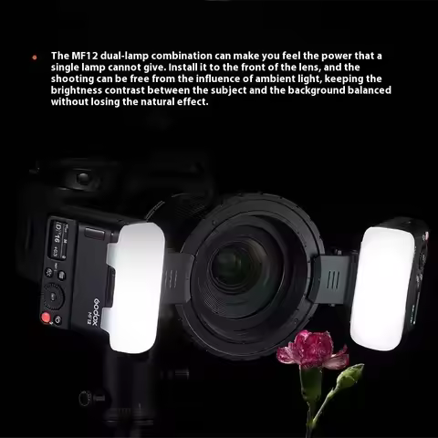 Godox MF12 MF12-K2 Flash TTL Macro Speedlite Flash 2.4 GHz Wireless Control Speedlight for Sony Cano