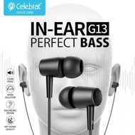 ORIGINAL CELEBRAT EARPHONE SUPER BASS HANDSFREE.HEADSET HEADPHONES EARBUDS