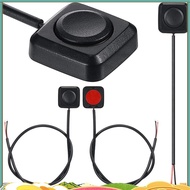 lenachristy 4 PCS Momentary Push Button on Off Switch Black Momentary Switch 12V 24V  Mount Mini But