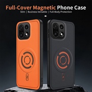 Case For OnePlus 15 15T 15R 13 13R 12 11 Nord 5 6 Case Magnetic Frosted Skin Friendly Leather Cover 