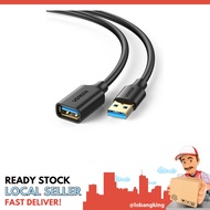 [sgstock] UGREEN USB Extension Cable USB 3.0 Extender Type A Male to Female Data Transfer Cord 5Gbps for Playstation, Xb