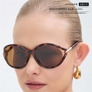 Y3Z6 TOM FORD European American Unique Round Frame Sunglasses Female Star Same Style Plate Fashion S
