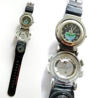 1999 澳門回歸 紀念錶 紀念表 老錶 收藏 腕錶 指南針 SPORTS WATCH
